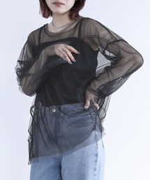 n'OrLABEL | 『シャーリングシアートップス』(Tシャツ/カットソー)