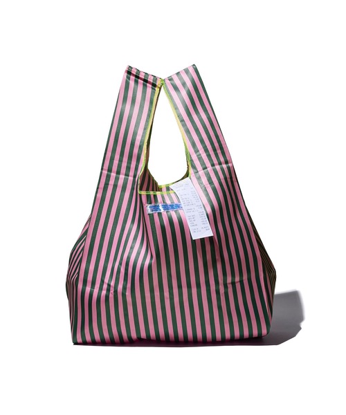 PUEBCO(プエブコ)の「SCHOOL TIE FABRIC BAG(エコバッグ/サブバッグ・メンズ・レッド系その他/グリーン系その他/ネイビー×ホワイト/グリーン×ピンク/オレンジ系その他/イエロー×グレー/ピンク×イエロー/ブルー系その他・ONE SIZE)」の2枚目の写真