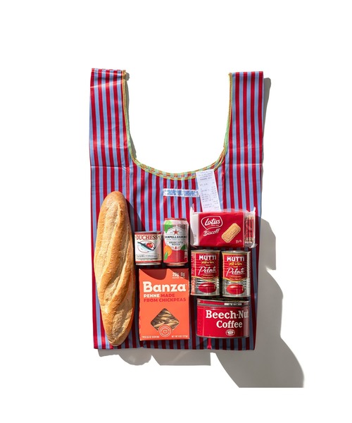 PUEBCO(プエブコ)の「SCHOOL TIE FABRIC BAG(エコバッグ/サブバッグ・メンズ・レッド系その他/グリーン系その他/ネイビー×ホワイト/グリーン×ピンク/オレンジ系その他/イエロー×グレー/ピンク×イエロー/ブルー系その他・ONE SIZE)」の18枚目の写真