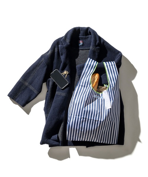 PUEBCO(プエブコ)の「SCHOOL TIE FABRIC BAG(エコバッグ/サブバッグ・メンズ・レッド系その他/グリーン系その他/ネイビー×ホワイト/グリーン×ピンク/オレンジ系その他/イエロー×グレー/ピンク×イエロー/ブルー系その他・ONE SIZE)」の9枚目の写真