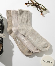 ANVIL(アンヴィル)の「【ANVIL】3パック レディースクォーターソックス/3P Quarter Socks/ANS04W MURS(ソックス/靴下)」