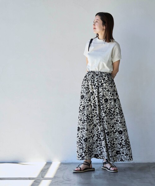 coen（コーエン）の「USAコットンリピTフレンチスリーブ（Tシャツ/カットソー・レディース・オフホワイト/ナチュラル/その他4/モカ/ダークグレー/コバルトブルー/その他3/その他2/その他1/ブラック・L/M）」の21枚目の写真