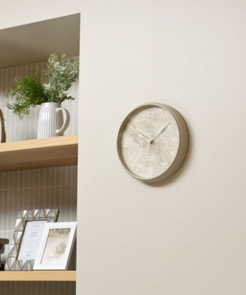 BRUNO（ブルーノ）の「マーブルクロック（掛け時計・レディース・ベージュ/ブルー/ピンク・ﾌﾘ-）」の9枚目の写真