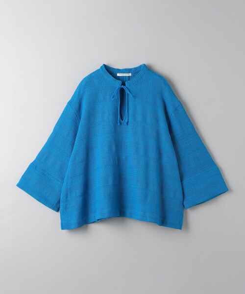 BEAUTY&YOUTH UNITED ARROWS（ビューティーアンドユースユナイテッドアローズ）の「ラッセルメッシュ Vネック プルオーバー（シャツ/ブラウス・レディース・ブラック/オフホワイト/ターコイズブルー・FREE）」の13枚目の写真