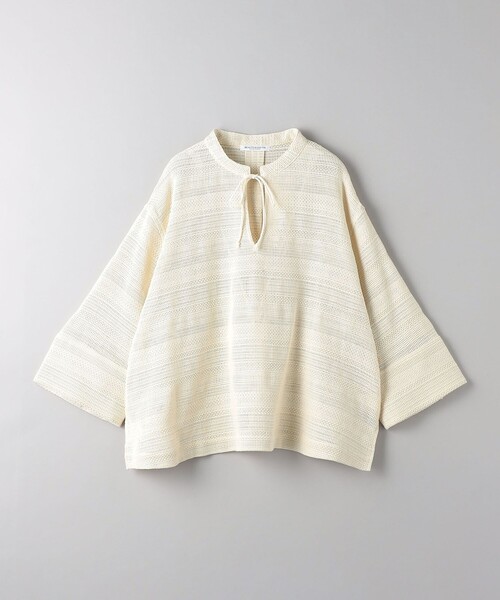 BEAUTY&YOUTH UNITED ARROWS（ビューティーアンドユースユナイテッドアローズ）の「ラッセルメッシュ Vネック プルオーバー（シャツ/ブラウス・レディース・ブラック/オフホワイト/ターコイズブルー・FREE）」の20枚目の写真