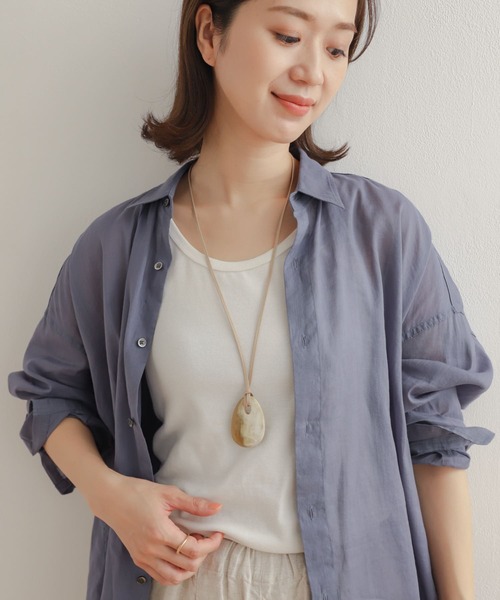 URBAN RESEARCH DOORS（アーバンリサーチドアーズ）の「バッファローホーンネックレス（ネックレス・レディース・ナチュラル/ブラック・ONE）」の13枚目の写真
