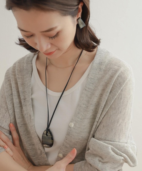 URBAN RESEARCH DOORS（アーバンリサーチドアーズ）の「バッファローホーンネックレス（ネックレス・レディース・ナチュラル/ブラック・ONE）」の11枚目の写真
