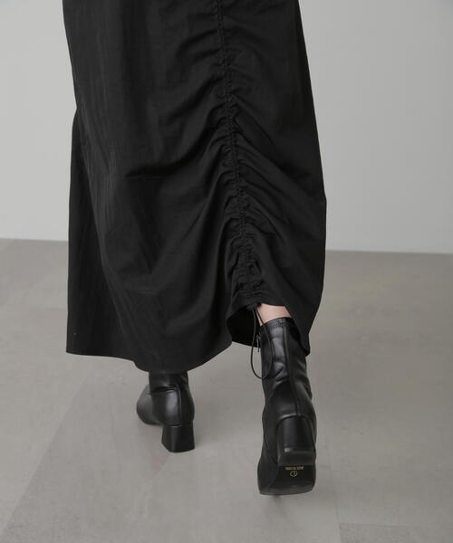 FREE'S MART(フリーズマート)の「◇ナイロンドロストシャーリングジャンスカ(ワンピース・レディース・ホワイト/ブラック・MEDIUM/SMALL)」の14枚目の写真