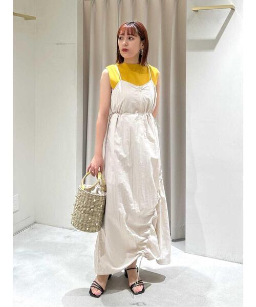 FREE'S MART(フリーズマート)の「◇ナイロンドロストシャーリングジャンスカ(ワンピース・レディース・ホワイト/ブラック・MEDIUM/SMALL)」の20枚目の写真