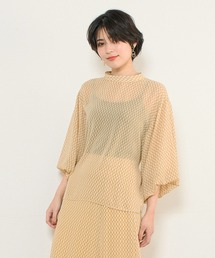 INED CLARO | ジオメトリックプリントブラウス【セットアップ対応】(シャツ/ブラウス)