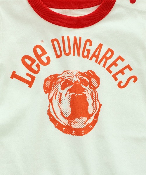 Lee（リー）の「【ベビー】ブルドッグプリント ショートスリーブ リンガーロンパース（ロンパース・キッズ・ブルー/レッド/マスタード/ミント・80）」の10枚目の写真