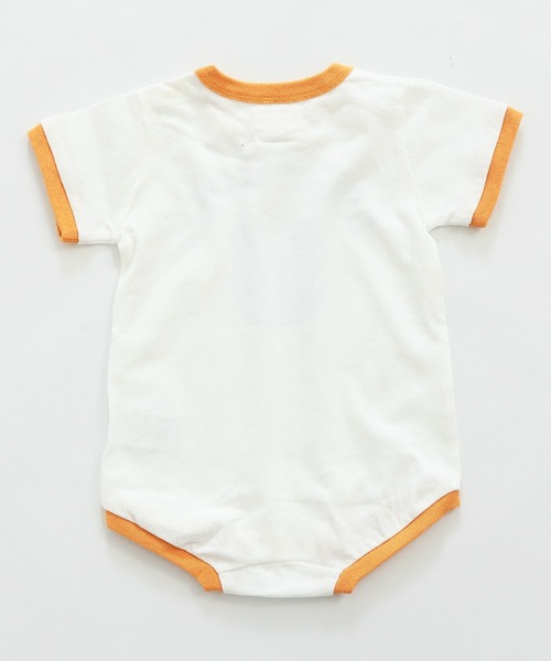 Lee（リー）の「【ベビー】ブルドッグプリント ショートスリーブ リンガーロンパース（ロンパース・キッズ・ブルー/レッド/マスタード/ミント・80）」の13枚目の写真