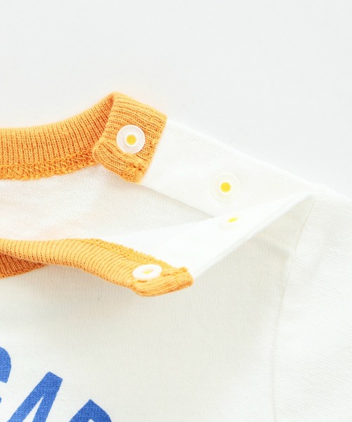 Lee（リー）の「【ベビー】ブルドッグプリント ショートスリーブ リンガーロンパース（ロンパース・キッズ・ブルー/レッド/マスタード/ミント・80）」の15枚目の写真