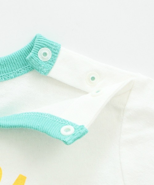 Lee（リー）の「【ベビー】ブルドッグプリント ショートスリーブ リンガーロンパース（ロンパース・キッズ・ブルー/レッド/マスタード/ミント・80）」の21枚目の写真