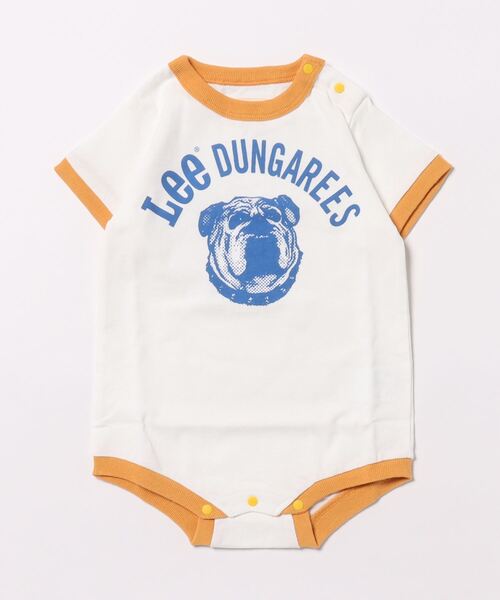 Lee（リー）の「【ベビー】ブルドッグプリント ショートスリーブ リンガーロンパース（ロンパース・キッズ・ブルー/レッド/マスタード/ミント・80）」の8枚目の写真