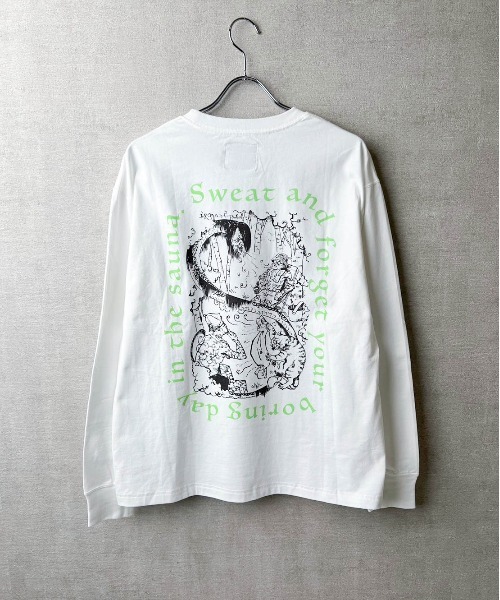 【TETERA/テテラ】AMAMI &WINDY LS T-SH / プリントデザイン ロングスリーブ Tシャツ tete21-027（Tシャツ/カットソー）｜TETERA（テテラ）