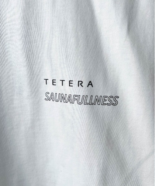 TETERA（テテラ）の「【TETERA/テテラ】AMAMI &WINDY LS T-SH / プリントデザイン ロングスリーブ Tシャツ tete21-027（Tシャツ/カットソー・レディース・ホワイト×ブルー/ホワイト×グリーン・XL/L）」の5枚目の写真