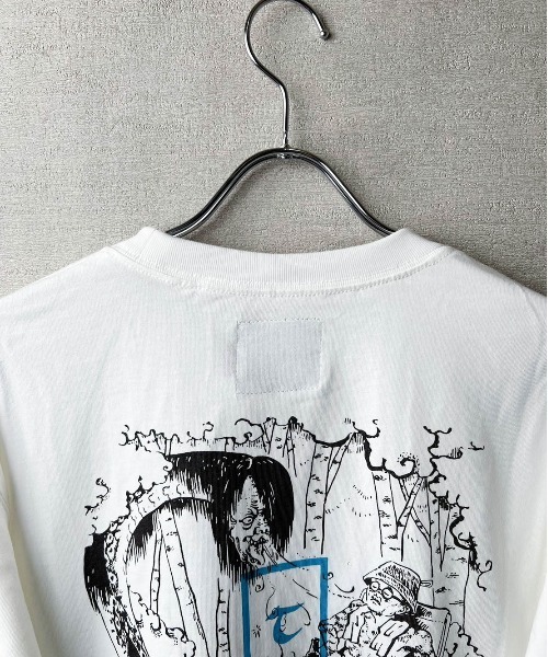 TETERA（テテラ）の「【TETERA/テテラ】AMAMI &WINDY LS T-SH / プリントデザイン ロングスリーブ Tシャツ tete21-027（Tシャツ/カットソー・レディース・ホワイト×ブルー/ホワイト×グリーン・XL/L）」の9枚目の写真