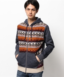 Desigual | 「Desigual/デシグアル」フェアアイル調フード付パーカー(パーカー)