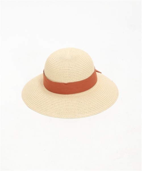 axes femme（アクシーズファム）の「リボン配色雑材ＵＶハット（ハット・レディース・ブラウン/ベージュ/ブラック・FREE）」の5枚目の写真