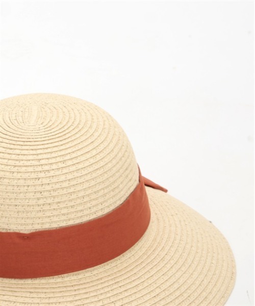 axes femme（アクシーズファム）の「リボン配色雑材ＵＶハット（ハット・レディース・ブラウン/ベージュ/ブラック・FREE）」の8枚目の写真