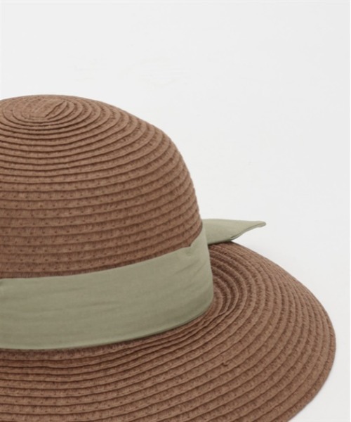 axes femme（アクシーズファム）の「リボン配色雑材ＵＶハット（ハット・レディース・ブラウン/ベージュ/ブラック・FREE）」の16枚目の写真