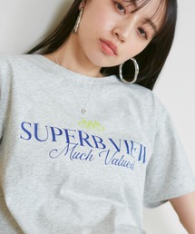 VIS | 【洗える】Souvenir ロゴTシャツ(Tシャツ/カットソー)