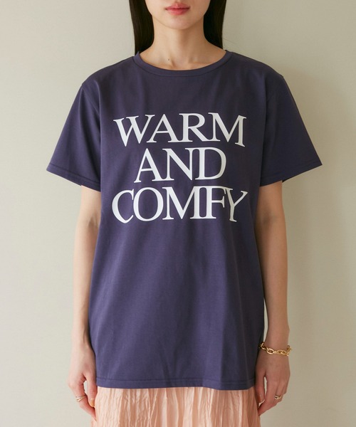 VIS（ビス）の「【洗える】Souvenir ロゴTシャツ（Tシャツ/カットソー・レディース・ネイビー/ベージュ系その他/ライトグレー・FREE）」の19枚目の写真