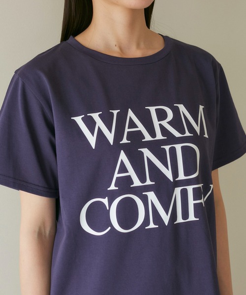 VIS（ビス）の「【洗える】Souvenir ロゴTシャツ（Tシャツ/カットソー・レディース・ネイビー/ベージュ系その他/ライトグレー・FREE）」の22枚目の写真