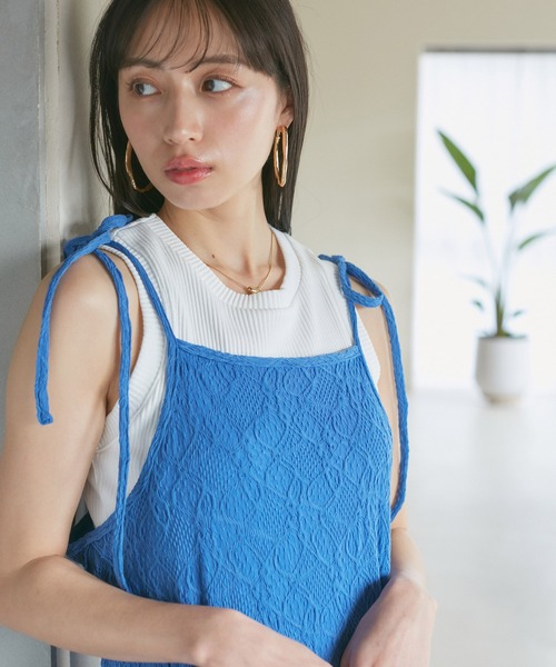 VIS（ビス）の「カップ付きアメスリタンク（タンクトップ・レディース・ホワイト/ブラック/グリーン・FREE）」の22枚目の写真