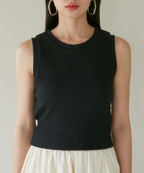 VIS（ビス）の「カップ付きアメスリタンク（タンクトップ・レディース・ホワイト/ブラック/グリーン・FREE）」の11枚目の写真