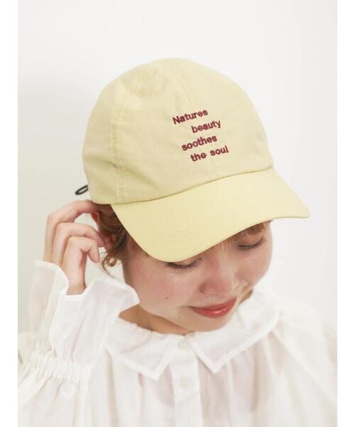 Samansa Mos2(サマンサ モスモス)の「【UVカット/撥水加工】刺繍ナイロンキャップ(ハット・レディース・ベージュ/カーキ/ブラック・F)」の3枚目の写真