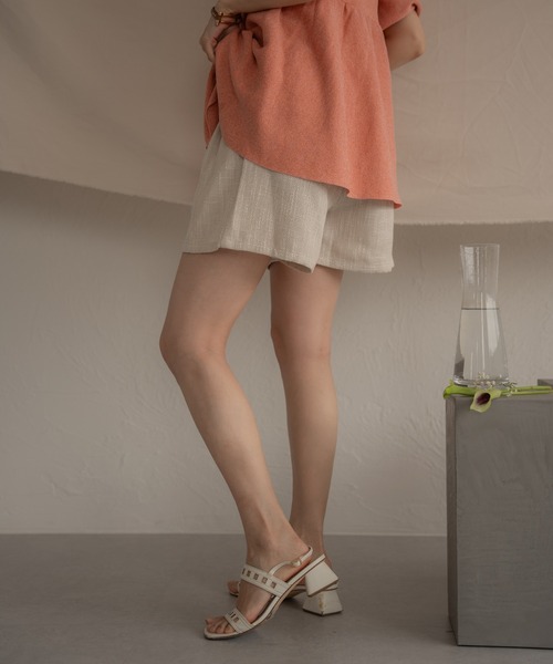 mideal（マイディール）の「tweed short pants / ツイードショート