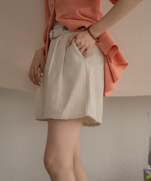 mideal（マイディール）の「tweed short pants / ツイードショート