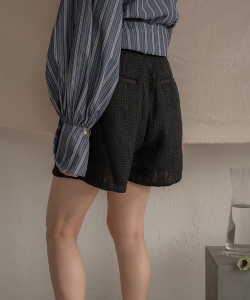 mideal（マイディール）の「tweed short pants / ツイードショート
