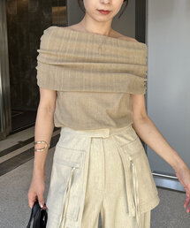 CAPRICIEUX LE'MAGE | ノースリオフショルシアーニット(ニット/セーター)