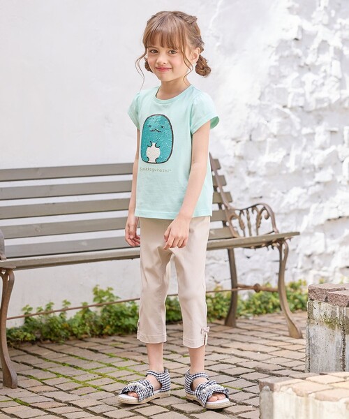 ANY（エニィ）の「【WEB限定/すみっコぐらし】ミラクルスパンコールTシャツ（Tシャツ/カットソー・キッズ・ライトグリーン系/ピンク系/ライラック系・130/120/110/100）」の6枚目の写真