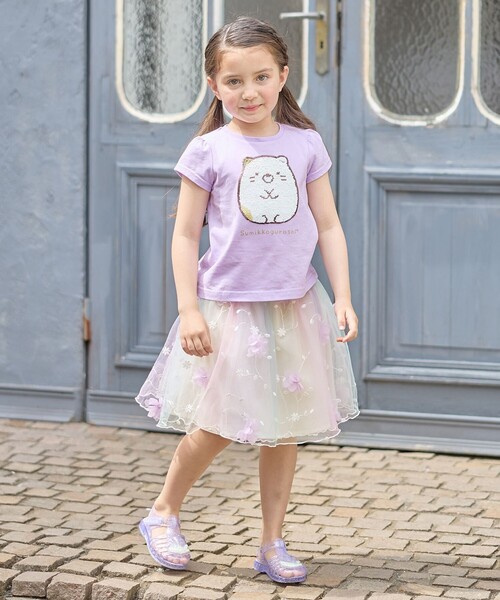 ANY（エニィ）の「【WEB限定/すみっコぐらし】ミラクルスパンコールTシャツ（Tシャツ/カットソー・キッズ・ライトグリーン系/ピンク系/ライラック系・130/120/110/100）」の10枚目の写真