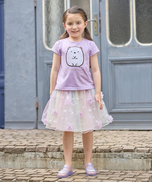 ANY（エニィ）の「【WEB限定/すみっコぐらし】ミラクルスパンコールTシャツ（Tシャツ/カットソー・キッズ・ライトグリーン系/ピンク系/ライラック系・130/120/110/100）」の12枚目の写真