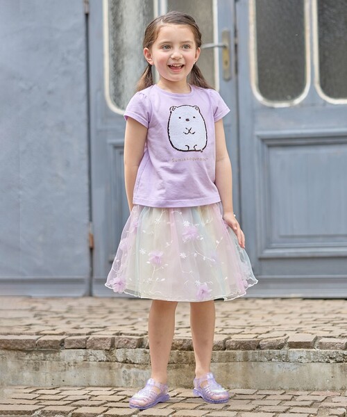 ANY（エニィ）の「【WEB限定/すみっコぐらし】ミラクルスパンコールTシャツ（Tシャツ/カットソー・キッズ・ライトグリーン系/ピンク系/ライラック系・130/120/110/100）」の13枚目の写真