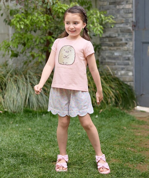 ANY（エニィ）の「【WEB限定/すみっコぐらし】ミラクルスパンコールTシャツ（Tシャツ/カットソー・キッズ・ライトグリーン系/ピンク系/ライラック系・130/120/110/100）」の14枚目の写真