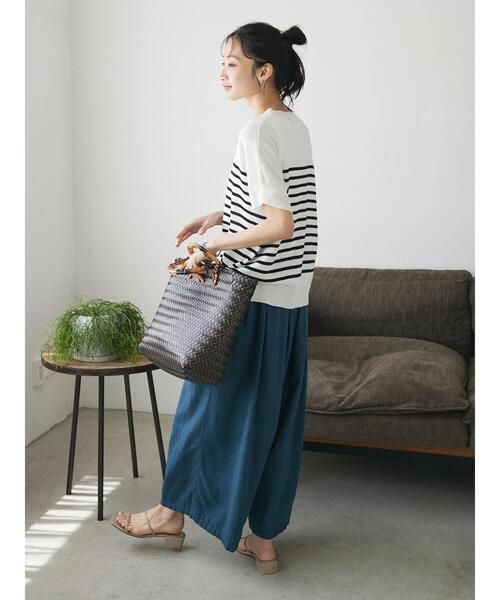 CRAFT STANDARD BOUTIQUE(クラフトスタンダードブティック)の「洗える/チューリップスリーブニットプルオーバー(ニット/セーター・レディース・ブラック/オフホワイト/ホワイト系その他4/ブルー系その他2・FREE)」の18枚目の写真
