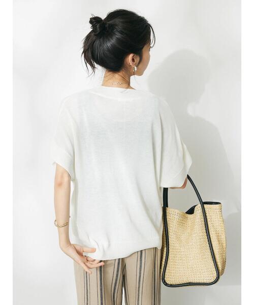 CRAFT STANDARD BOUTIQUE(クラフトスタンダードブティック)の「洗える/チューリップスリーブニットプルオーバー(ニット/セーター・レディース・ブラック/オフホワイト/ホワイト系その他4/ブルー系その他2・FREE)」の22枚目の写真