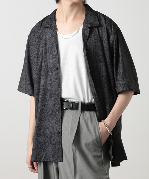 ROOT THREE（ルートスリー）の「【ROOT THREE】ポリ 総柄プリントオープンカラーシャツ 050260（シャツ/ブラウス・メンズ・B/D/C/A・M/L）」の16枚目の写真