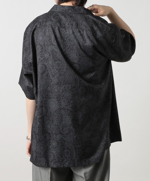 ROOT THREE（ルートスリー）の「【ROOT THREE】ポリ 総柄プリントオープンカラーシャツ 050260（シャツ/ブラウス・メンズ・B/D/C/A・M/L）」の18枚目の写真