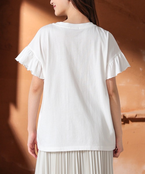 セール】フリル袖Tシャツ（Tシャツ/カットソー）｜Honeys