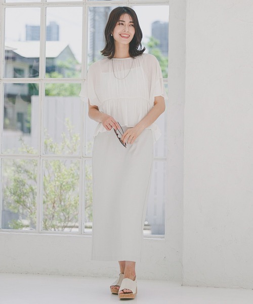 Elura（エルーラ）の「冷感ドライナロースカート/124120（スカート・レディース・ベージュ/ブラック/ライトグレー・FREE）」の21枚目の写真