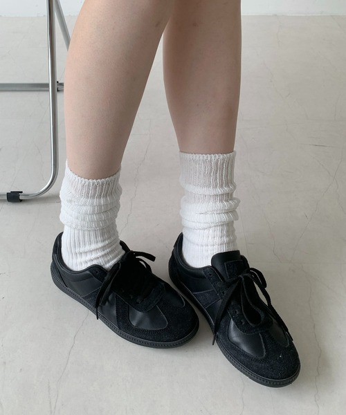 Teem Store（チームストア）の「リブ ハイソックス（ソックス/靴下・レディース・グレー/ホワイト/ブラック・F）」の11枚目の写真