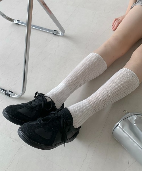 Teem Store（チームストア）の「リブ ハイソックス（ソックス/靴下・レディース・グレー/ホワイト/ブラック・F）」の15枚目の写真