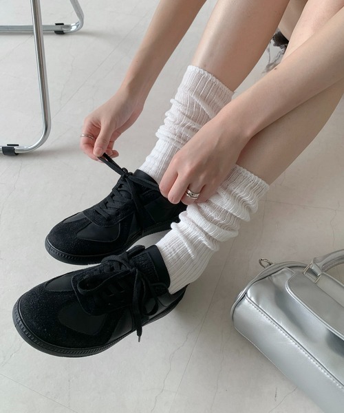 Teem Store（チームストア）の「リブ ハイソックス（ソックス/靴下・レディース・グレー/ホワイト/ブラック・F）」の18枚目の写真